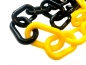 Preview: plastic-barrier-chain-10-mm-black-yellow-1